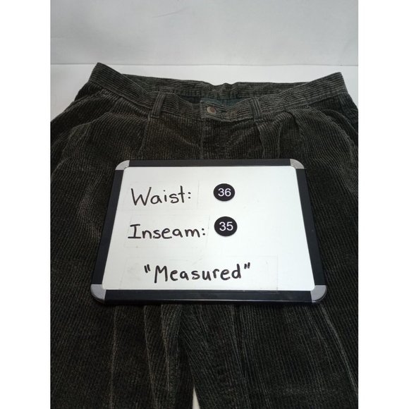 Straight Down Clothing Co Brown Corduroy Pants Men's Size 36x35 Made in USA - Picture 4 of 6